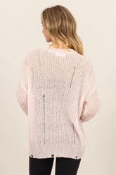 HYFVE Distressed Long Sleeve Knit Top - Trendy, Comfortable & Durable Fashion